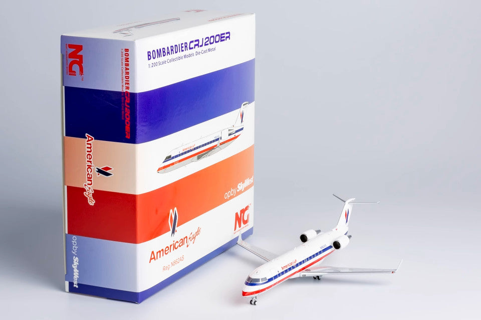 1:200 NG Model America Eagle Bombardier CRJ200LR Airplane Diecast Aircraft Model