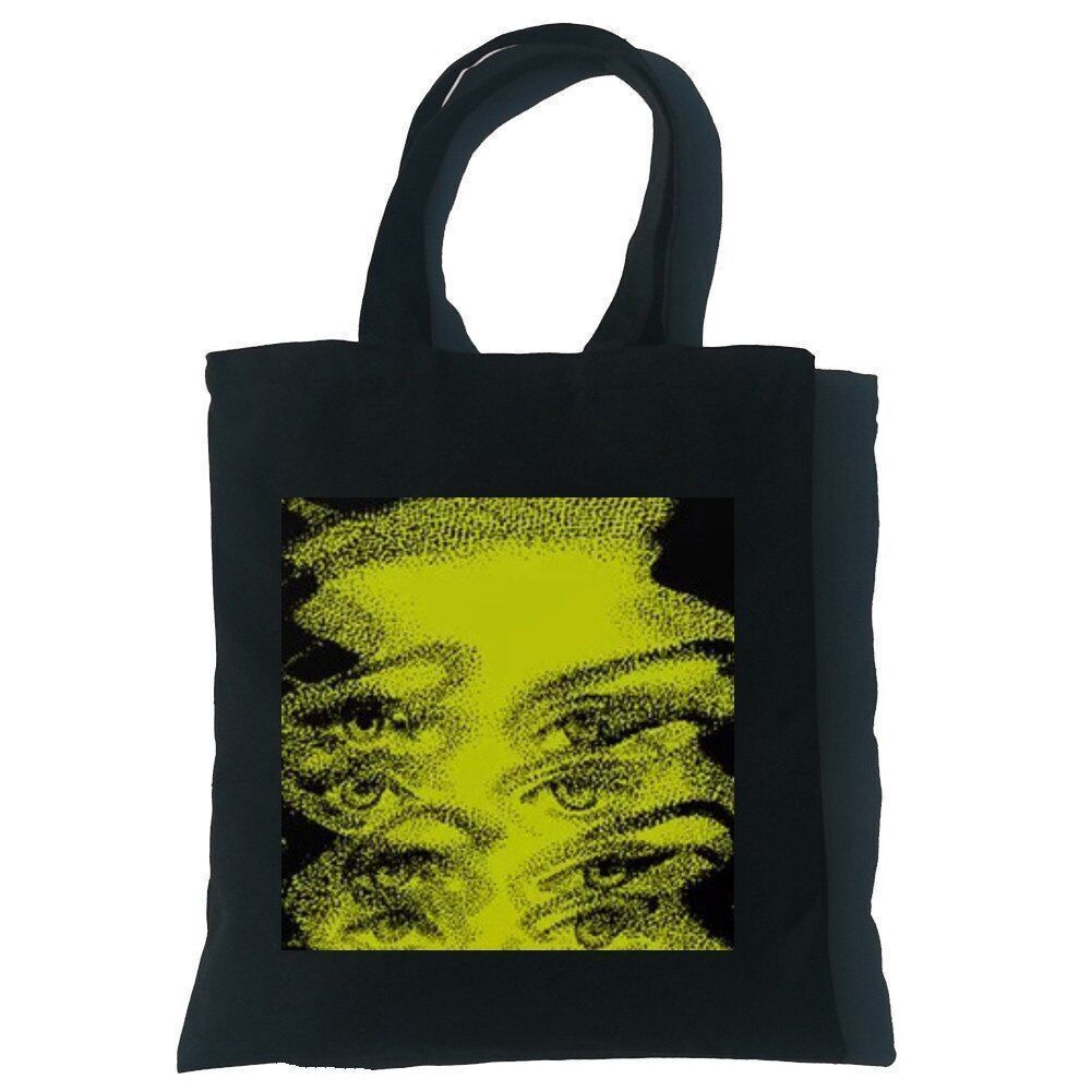 Punk Vintage Large Cartoon Canvas Bag Gothic Shopper Bag Shoulder Bag Pocket 1PC