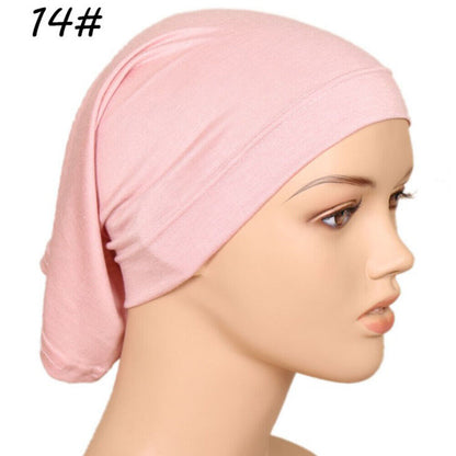 Muslim Head scarf Inner Hijab Caps Islamic Underscarf Ninja Scarf hat Unisex