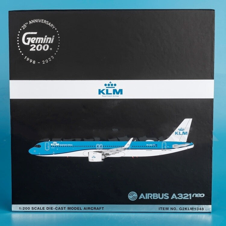 1:200 Geminijets KLM Airbus A321neo Passenger Airplane Diecast Model