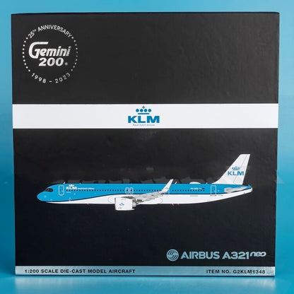 1:200 Geminijets KLM Airbus A321neo Passenger Airplane Diecast Model