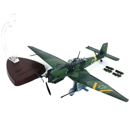 1/72 Scale Diecast Alloy German Stuka JU-87G2 Attack Plane Aircraft Model