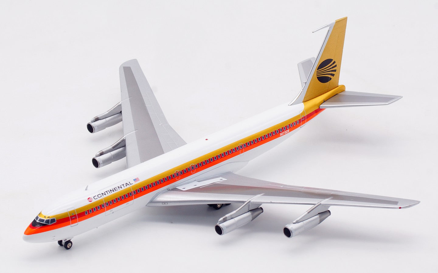 1:200 InFlight Continental B707-300 Passenger Airplane Diecast Aircraft Model