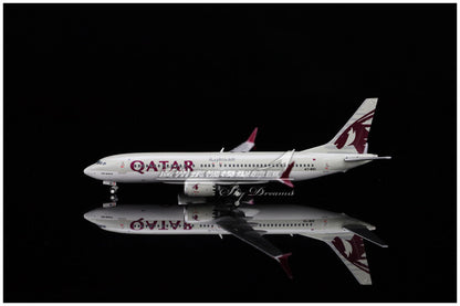 1:400 GeminiJets QATAR BOEING B737 MAX 8 Airplane Diecast Plane Aircraft Model