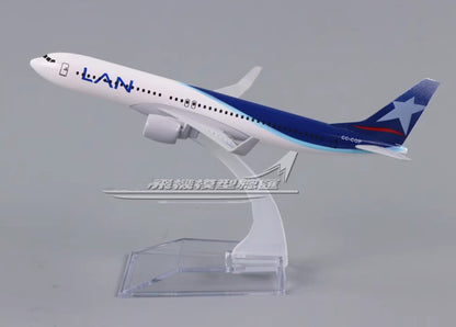 16cm LAN BOEING 737-800 Passenger Aeroplane Diecast Plane Metal Aircraft Model