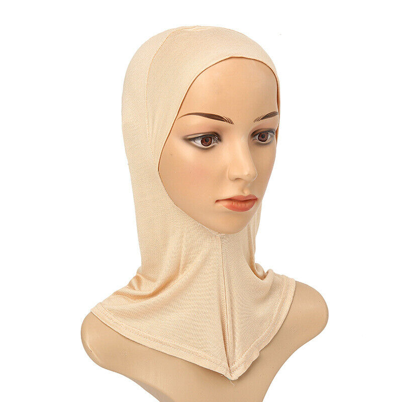 Women's Under Scarf Hat Cap Bone Bonnet Ninja Hijab Islamic Neck Cover Muslim*US