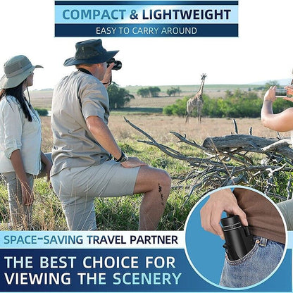 40x60 Monocular Telescope Spotting Scope Portable Binoculars BAK4 Waterproof