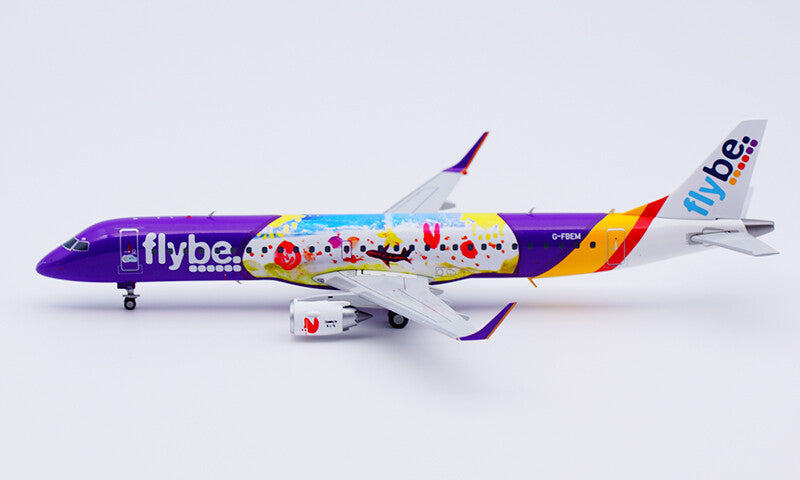 1:200 JC Wings flybe EMBRAER 195 ERJ-190 Passenger Plane Diecast Aircraft Model