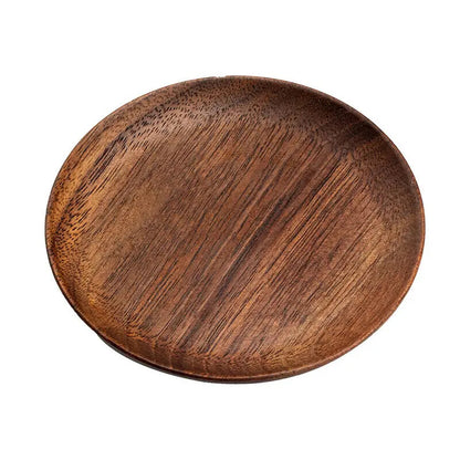 2pcs Black Walnut Coaster Mat Tea Holder Cup Holder Thermal Mat Kung Fu Tea Set