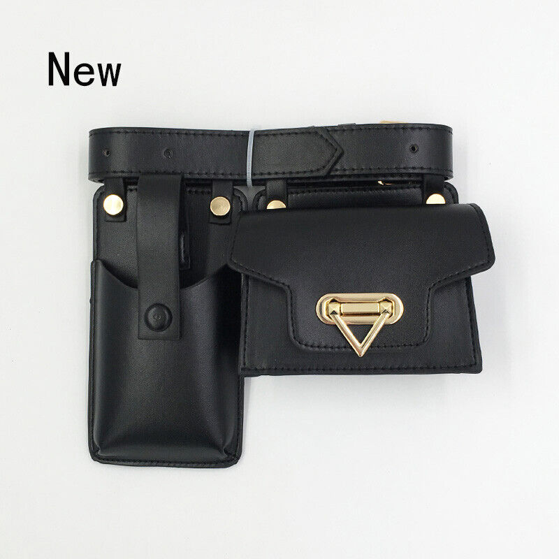 2 Piece Women's Belt Bag Waist Bags Female Leather Flap Crossbody Chest Bag