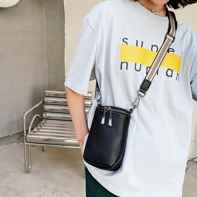 Cow Leather Shoulder Bags Luxury Mobile Phone Bag Handbags Female Messenger Bag