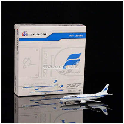 1:400 JC Wings ICELANDAIR Boeing 737-400 Passenger Plane Diecast Aircraft Model