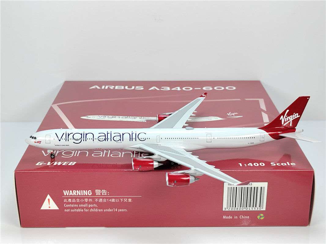 1:400 Phoenix Virgin atlantic AIRBUS A340-600 Airplane Diecast Aircraft Model