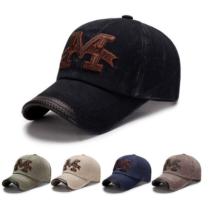 Adjustable Unisex Baseball Cap Hip Hop Caps Letters Cap Peaked Cap Sun Hat