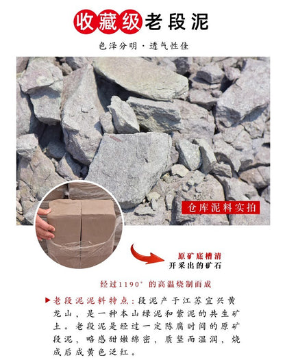 160cc chinese Yixing Handmade Zisha teapot Duan Clay Grape Hu Gongfu Tea Pot