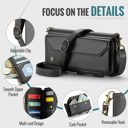 Crossbody for Samsung Galaxy A36 A56 Case Wallet 【RFID Blocking】with Card Holder