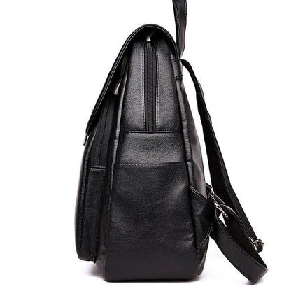 Women's Leather Backpack Travel Backpack School Bags Teenager Girl Birthday Gift