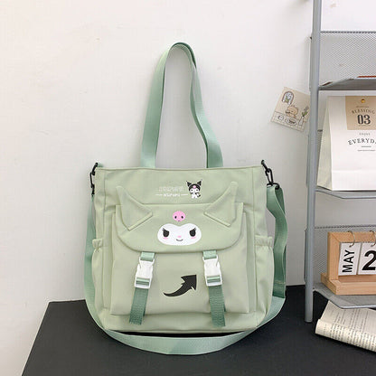 Women Kuromi Shoulder Messenger Bag Cute Girl's Cartoon Travel Storage Bag Gifts