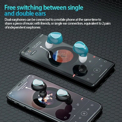Bluetooth Earbuds for iphone Samsung Android Wireless Earphone IPX7 Waterproof