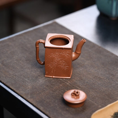 140ml Traditional Teapot Marked Hand Carved Master Pot Original Ore Jiangpo Clay