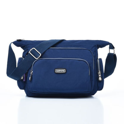 Waterproof Nylon Crossbody Bags Travel Message Bag Zipper Pack Shoulder Handbag