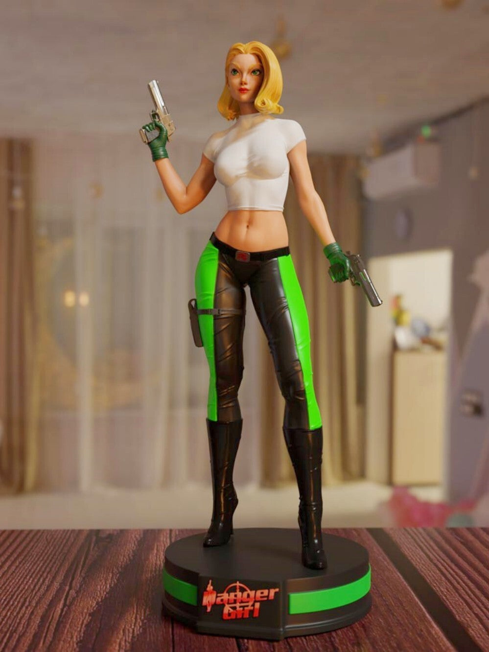 1/24 resin figures model Comic Dangerous Girl 3D Printing Unassembled Unpainted