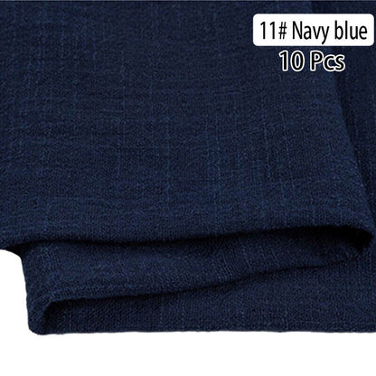 10PCS Napkins Retro Cotton Tea Towel Wedding Supplies Home Table Decor