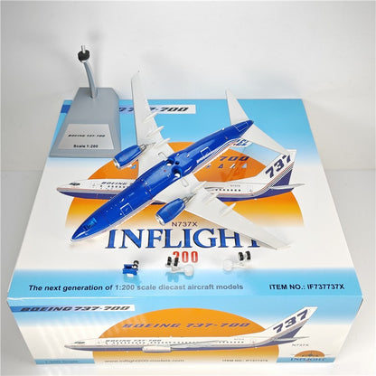 1:200 InFlight Boeing 737-700 N737X Passenger Airplane Diecast Plane Model
