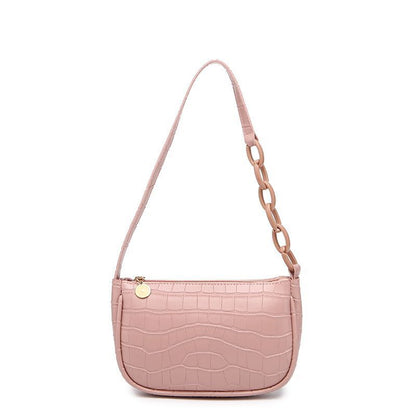 Exquisite Shopping Bag Retro Totes Shoulder Bags Leather Chain Handbag 20*5*13CM