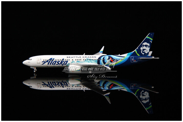 1:400 GeminiJets Alaska BOEING B737 MAX 9 Airplane Diecast Plane Aircraft Model