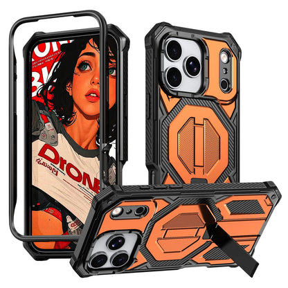 For iphone 17ProMax/16/15/14 Drop-Resistant Shell Kickstand Magnetic Phone case