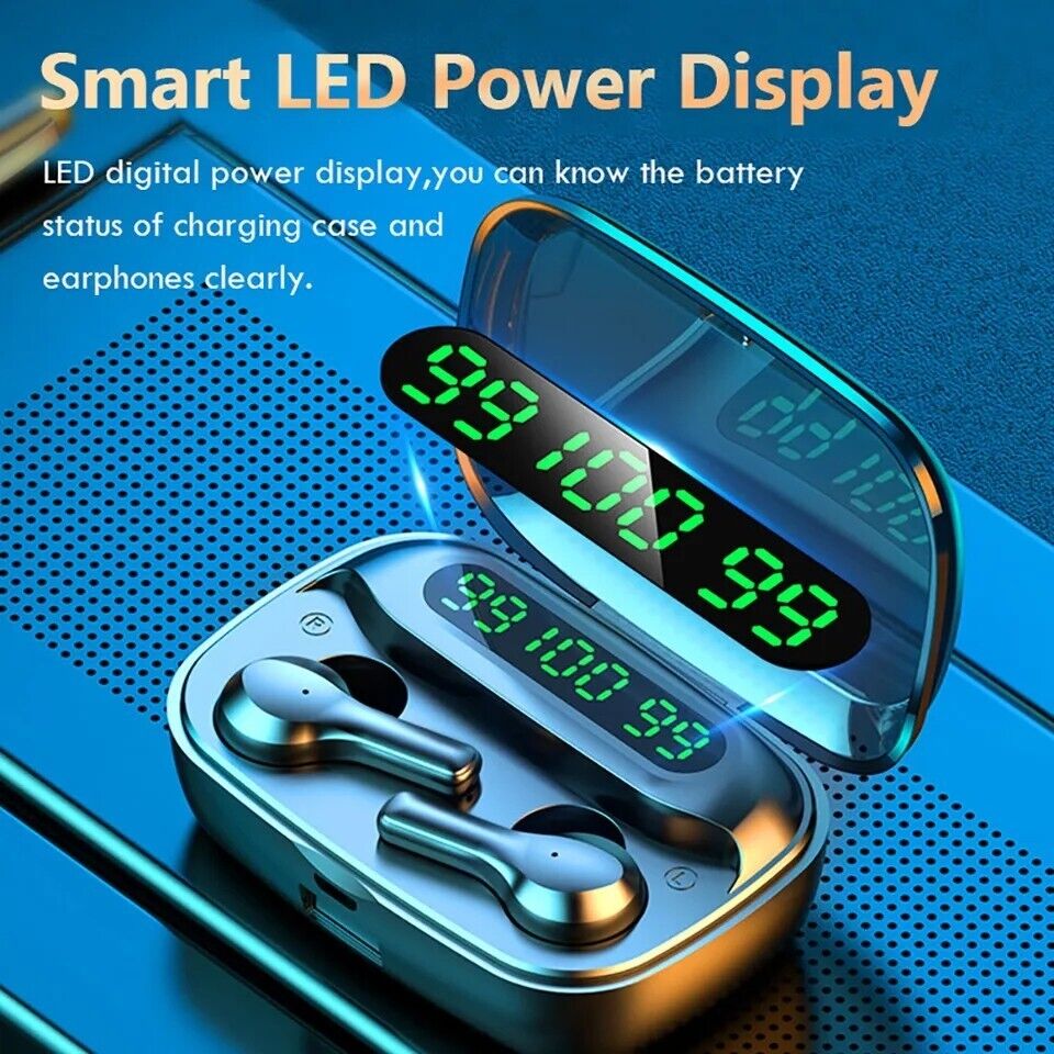 Mini Wireless Earbuds Bluetooth Waterproof Headset Headphones Noise Reduction