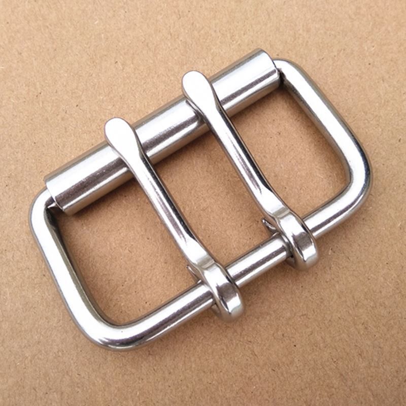 Weightlifting Belt Buckles Stainless Steel 60mm Square Waistbands Roller 52-60mm