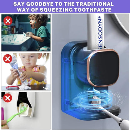 3-Mode Toothpaste Dispenser – Wall-Mounted Electric