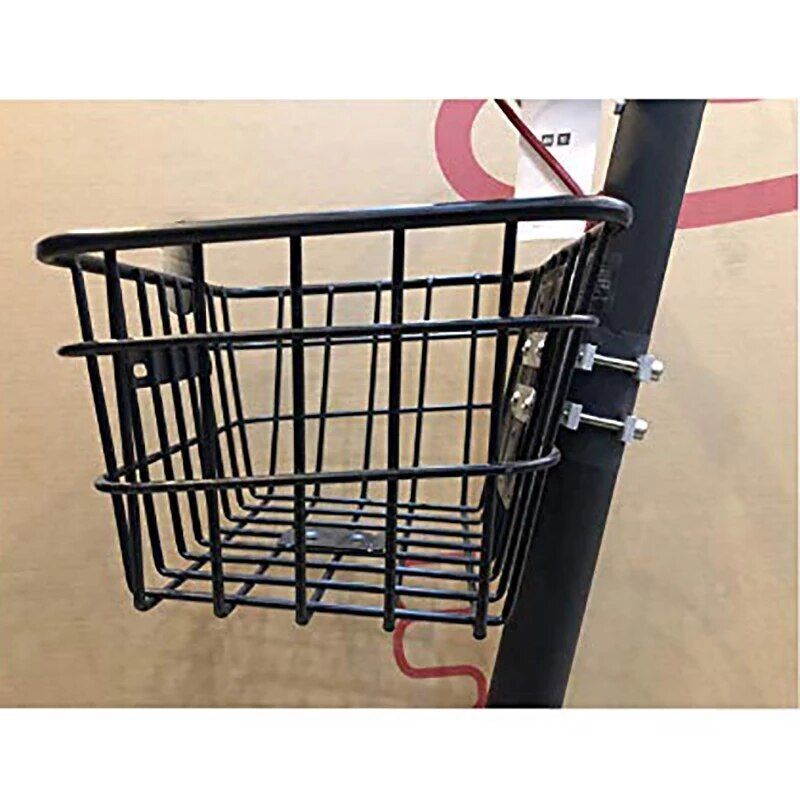 Scooter Front Rear Storage Carryings Hanging Basket Stainless Head Handle Basket