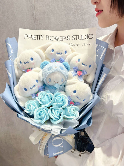 Sanrio Cinnamoroll Cartoon Plush Doll Bouquet Birthday Valentine's Day Gift