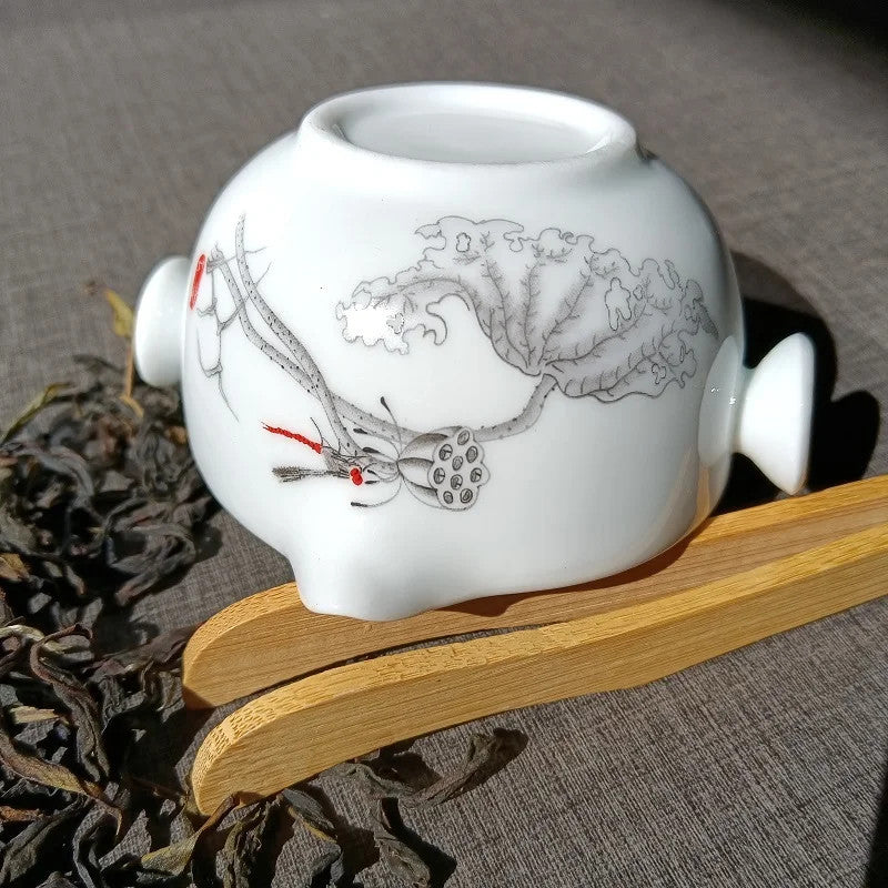 Chinese Tea Set Ceramic Travel Tea Set Kung Fu Gaiwan Teapot Kettle