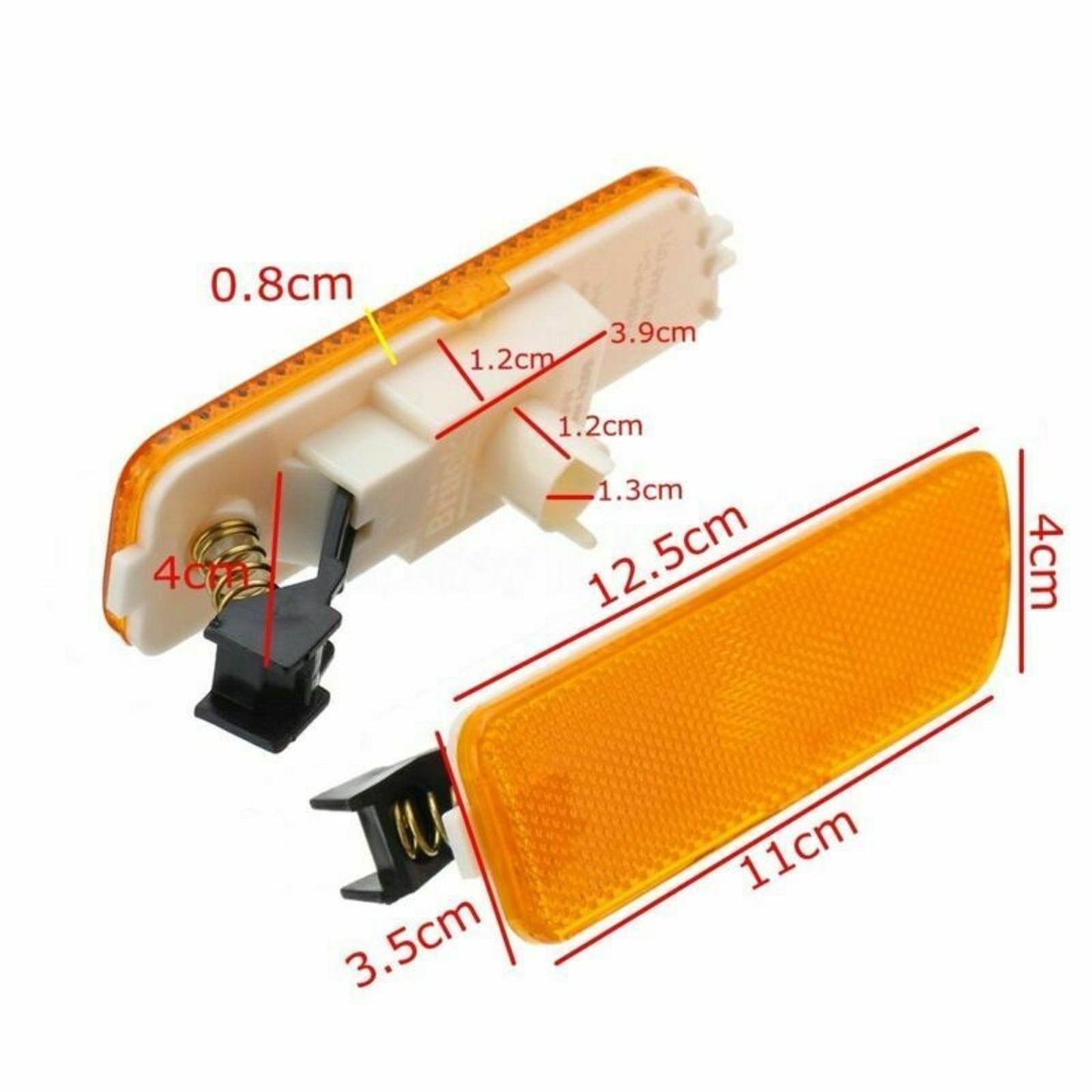 Side Marker Turn Light Lamp For VW GOLF JETTA MK4 1999-05 2xFront Bumper J