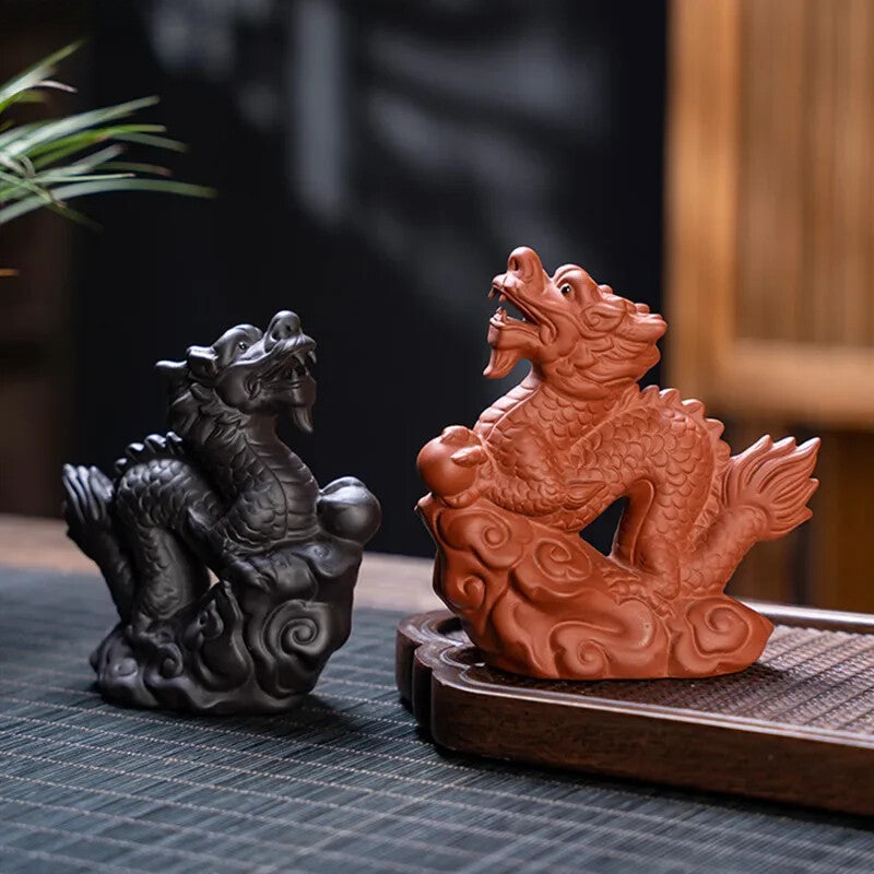 Creative Purple Sand 12 Zodiac Animal Decoration Tea Pet Lovely Desktop Ornament