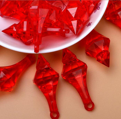 100Pcs/lot 18*46mm Hanging Pendant Diamond Drop Chandelier Acrylic Crystal Bead