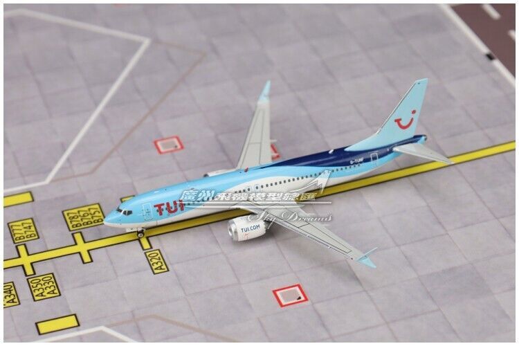 1:400 Phoenix TUI BOEING 737 MAX 8 Passenger Airplane Diecast Aircraft Model
