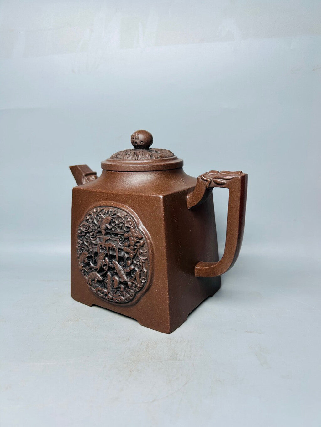 Chinese Yixing Zisha Clay Handmade Exquisite Teapot