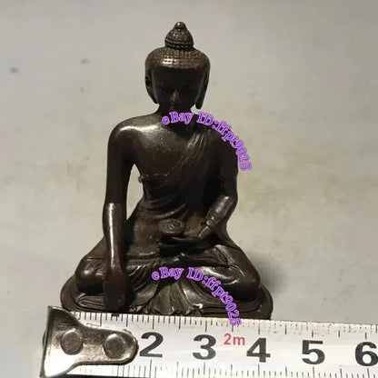 China Old Antique Collection Medicine Buddha Statue Home Fengshui Worship Decor