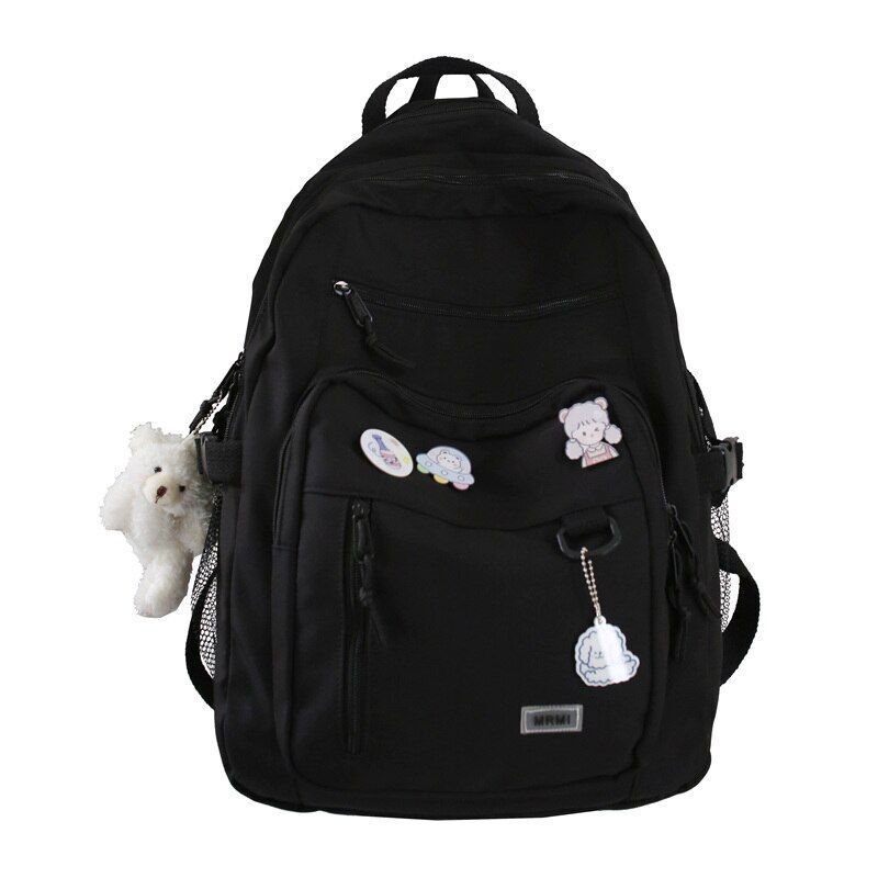 School Bag Multi Pocket Waterproof Nylon Backpack Travel Large Bag 31*19*43 CM
