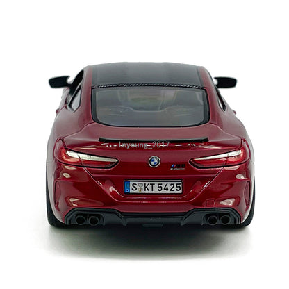 1/38 BMW M8 Competition Model Car Diecast Toy Cars Boys Toys for Kids Gifts Red