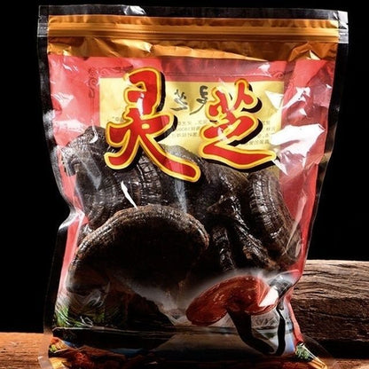Pure Natural Black Lingzhi – Authentic Whole Dried Reishi Mushrooms 500g