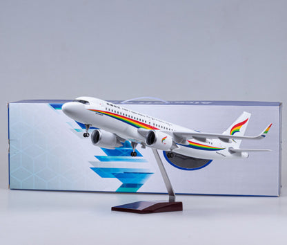 1:80 47CM TIBET AIRLINES AIRBUS A320neo Plane Landing Gear Resin Aircraft Model