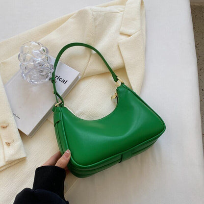 Pink Shoulder Bag Women Small Leather Crossbody Bags Handbag Underarm