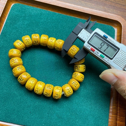 Natural 14x10mm Tibetan Tolin Main Buddha Bead Bracelet