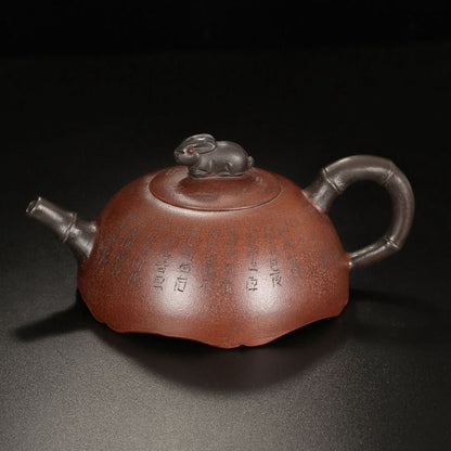 Chinese Yixing Purple Clay Teapot Tea Set Pot Zisha Ceramic Cute Decor Figurine